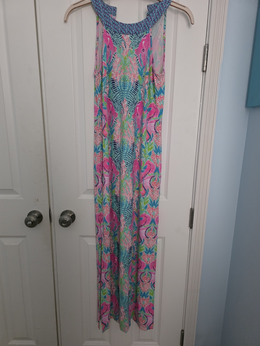 Lily Pulitzer Colorful Tropical Maxi Dress - Pink, Turquoise & Green